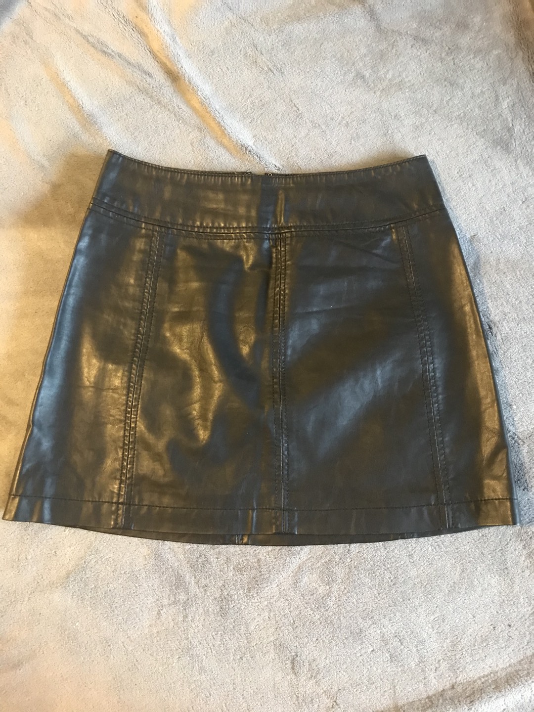 Free People Faux Leather Skirt 