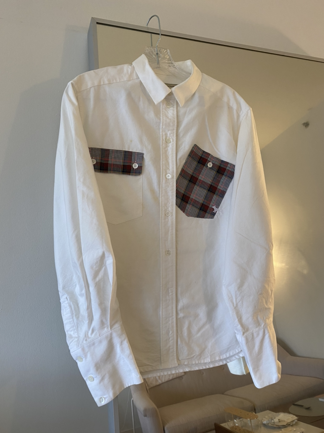 [Maison Kitsune] Women’s shirt with pattern pockets thumbnail