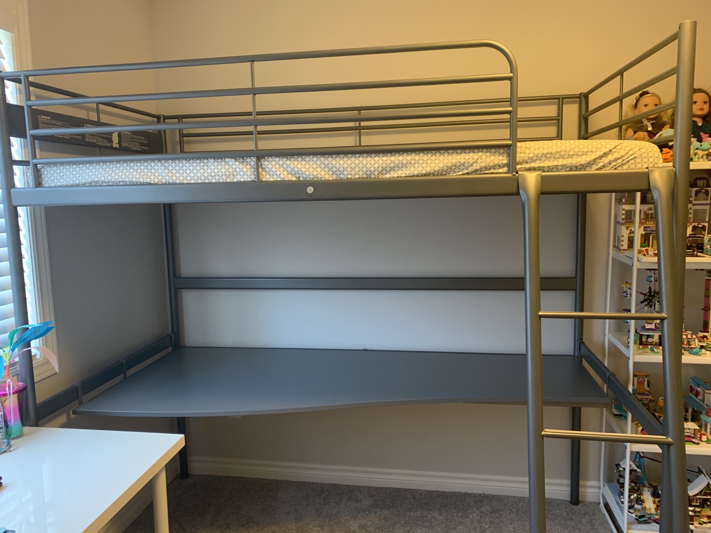 Ikea loft bed with desk - photo 2