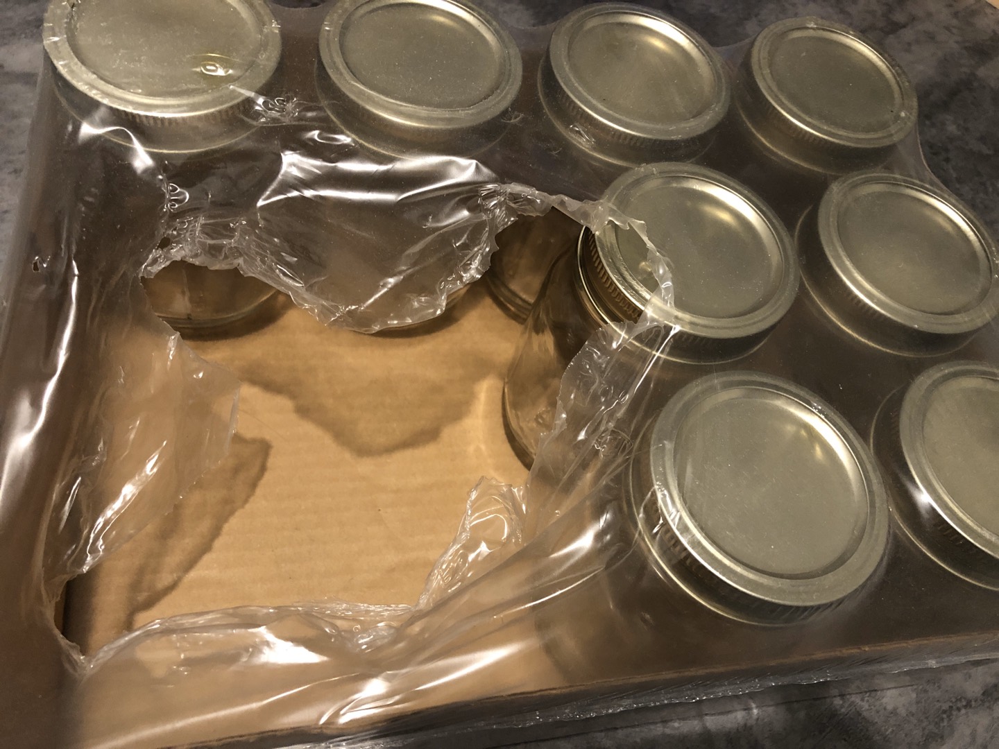 Golden harvest mason jar