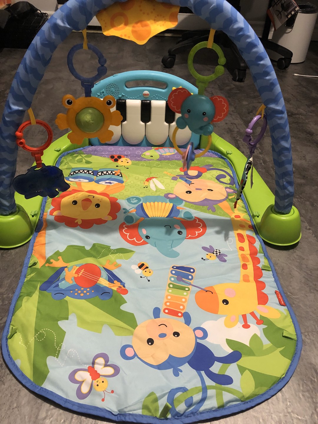 Fisher price kick and play piano gym