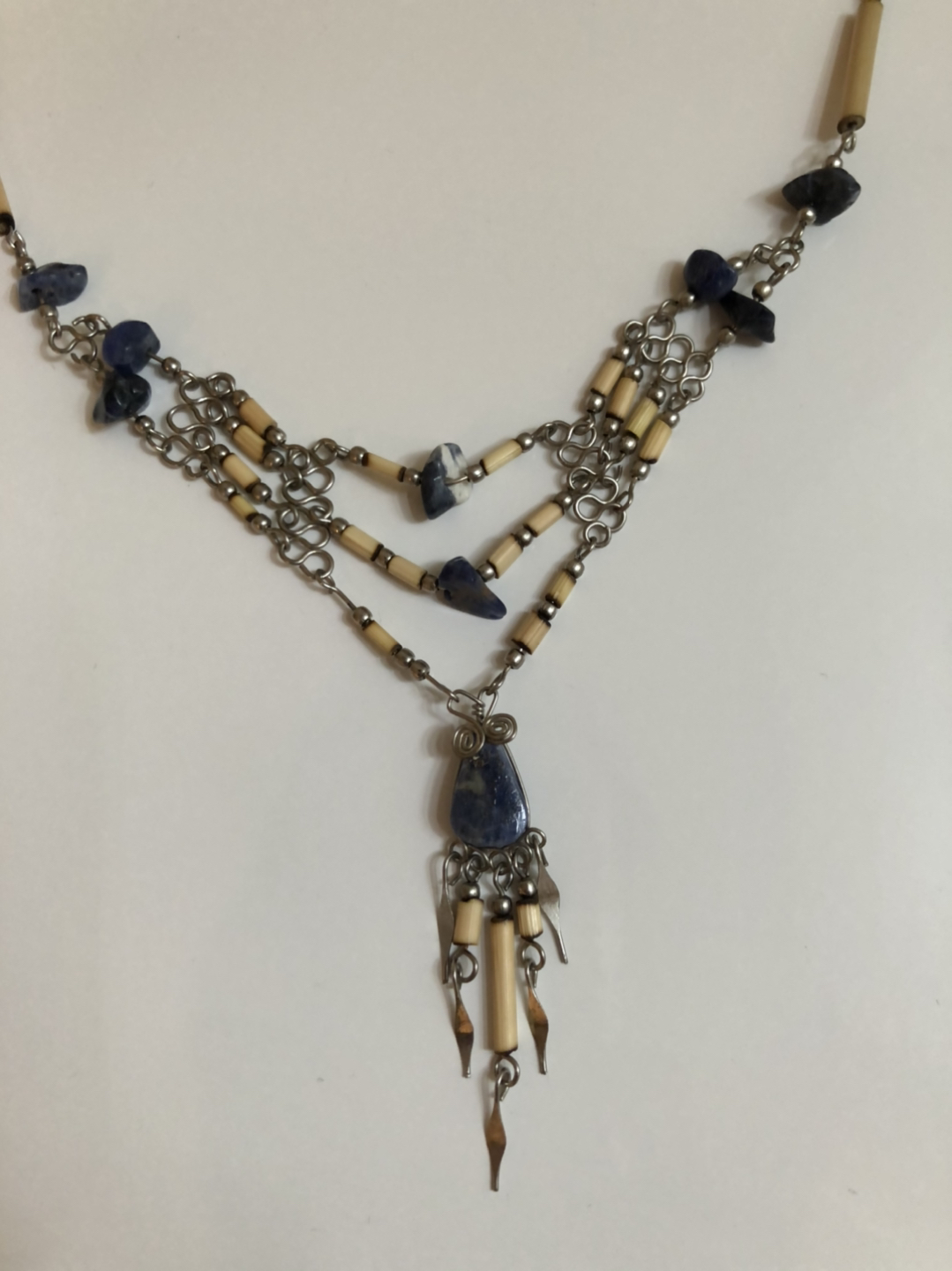 VINTAGE BEADED NECKLACE  - photo 3