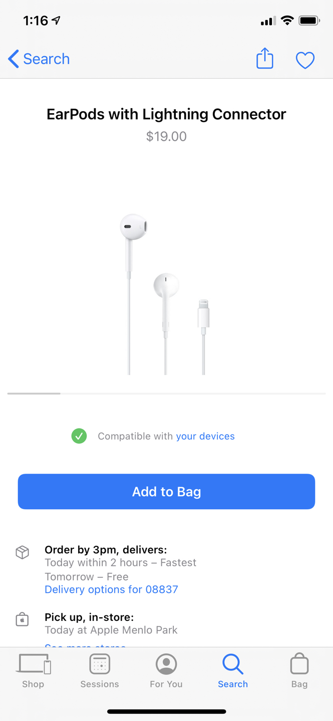 EarPods with lightening connector - photo 2