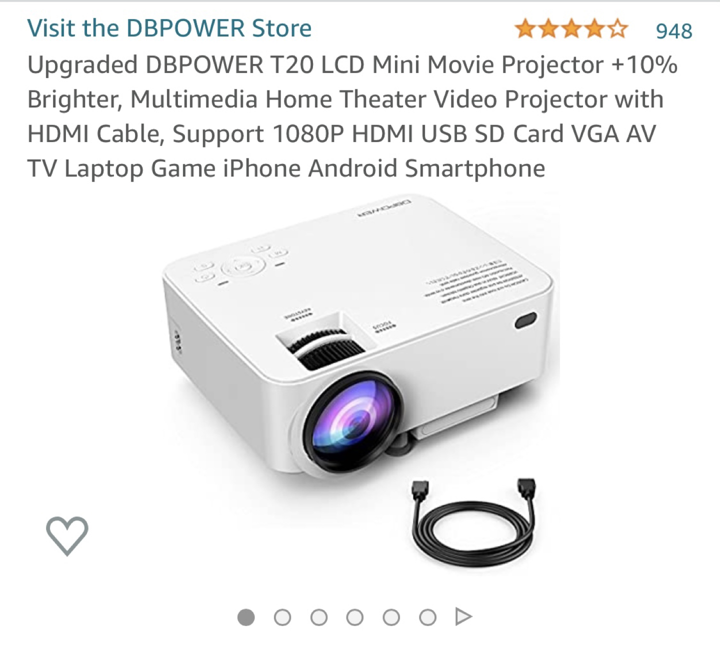Projector w/ remote - photo 2