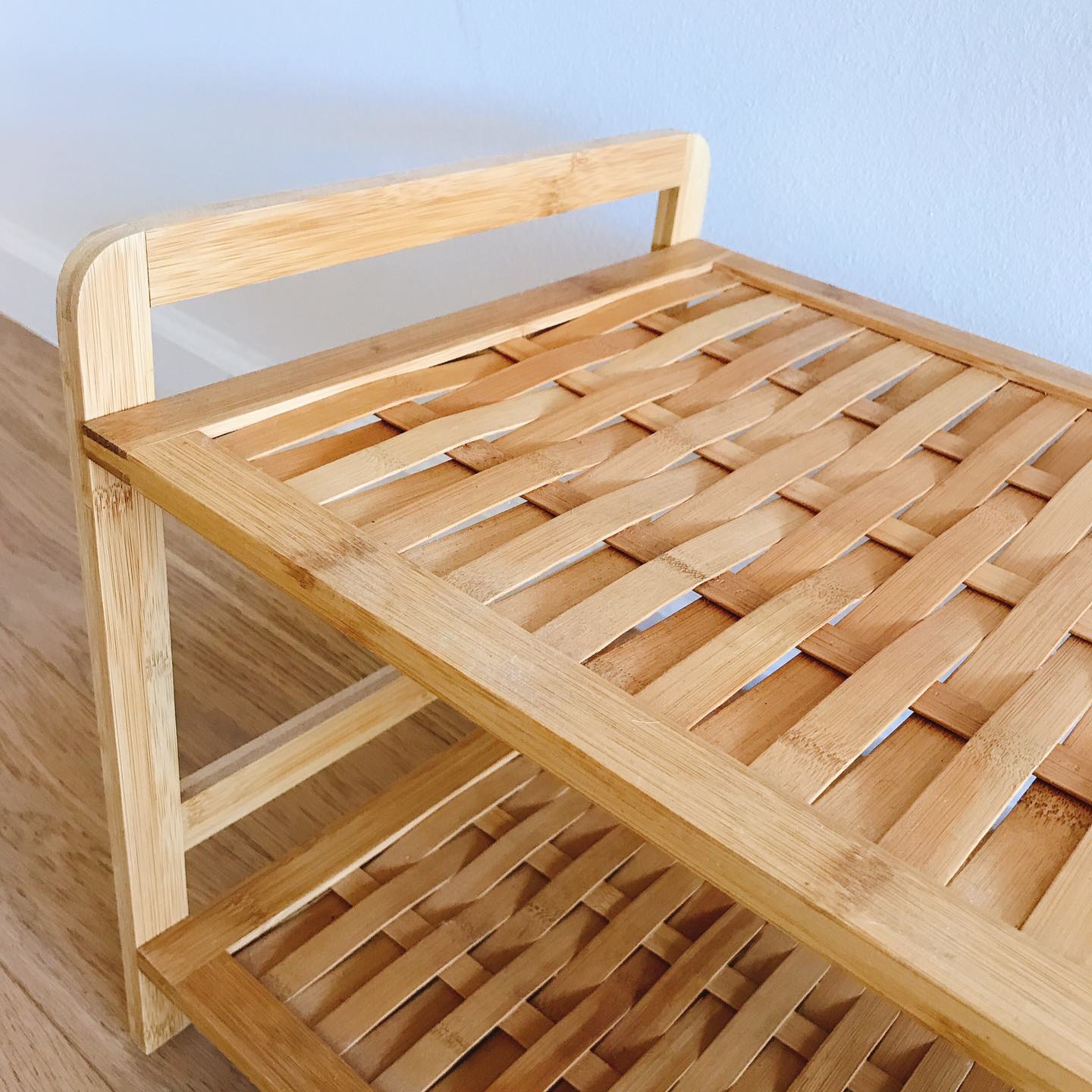Bamboo 2-Tier Shoe Shelf - photo 4