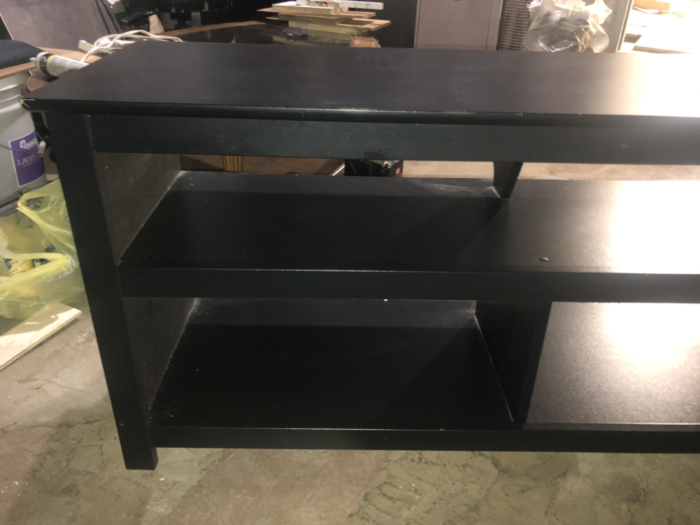 Simple and classic black tv stand - photo 2
