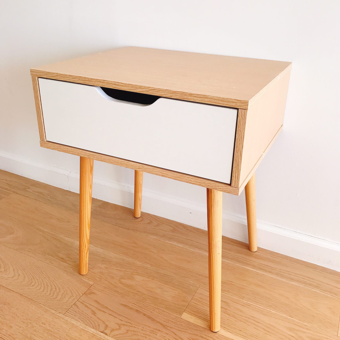 YAHEETECH End Side Table Nightstand with Storage Drawer - photo 3