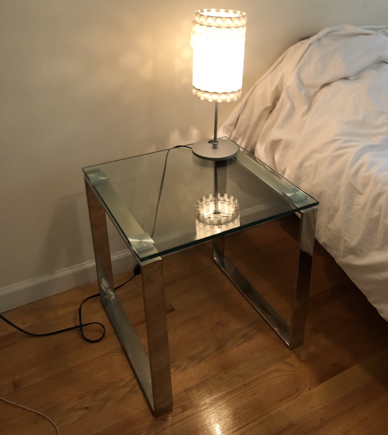 GLASS SIDE TABLE - photo 3