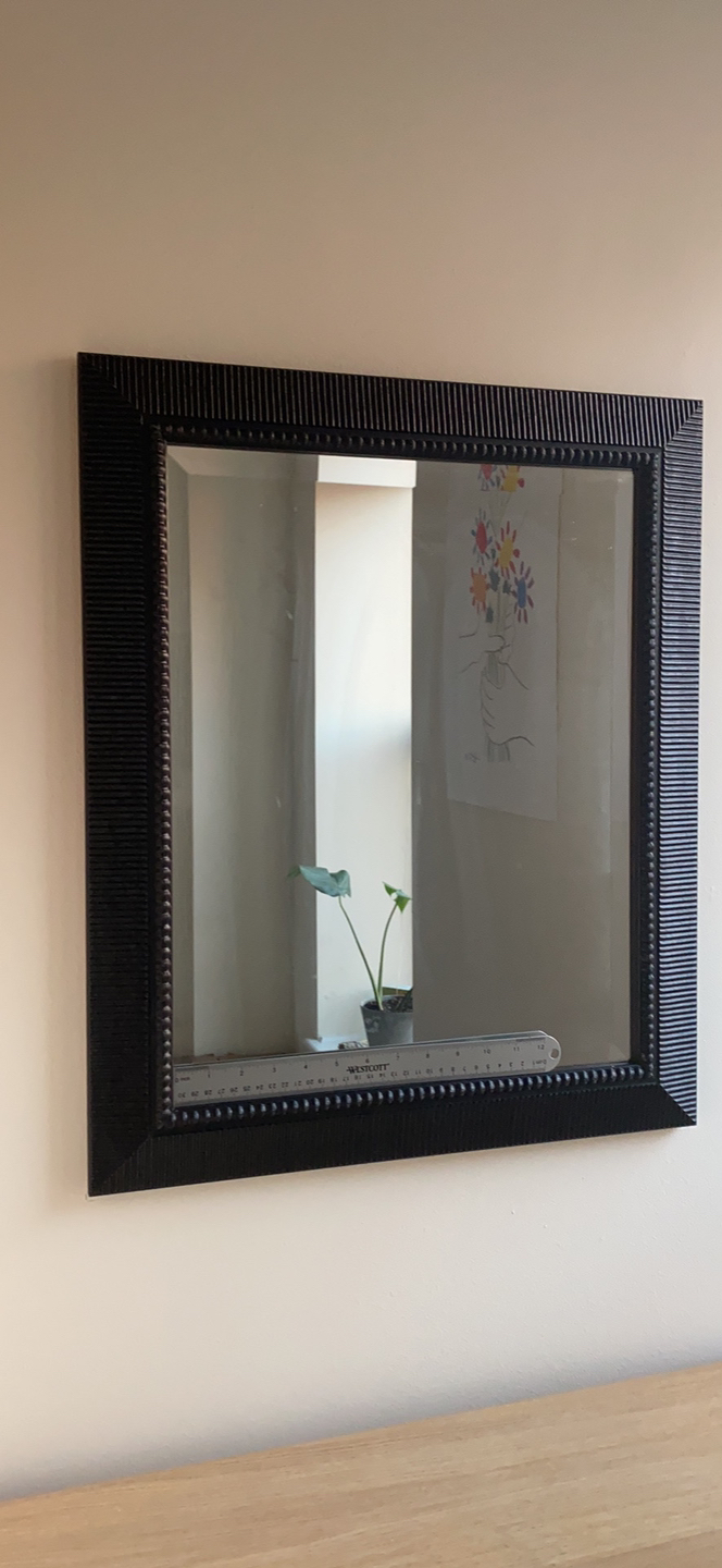 Mirror with black frame - photo 2