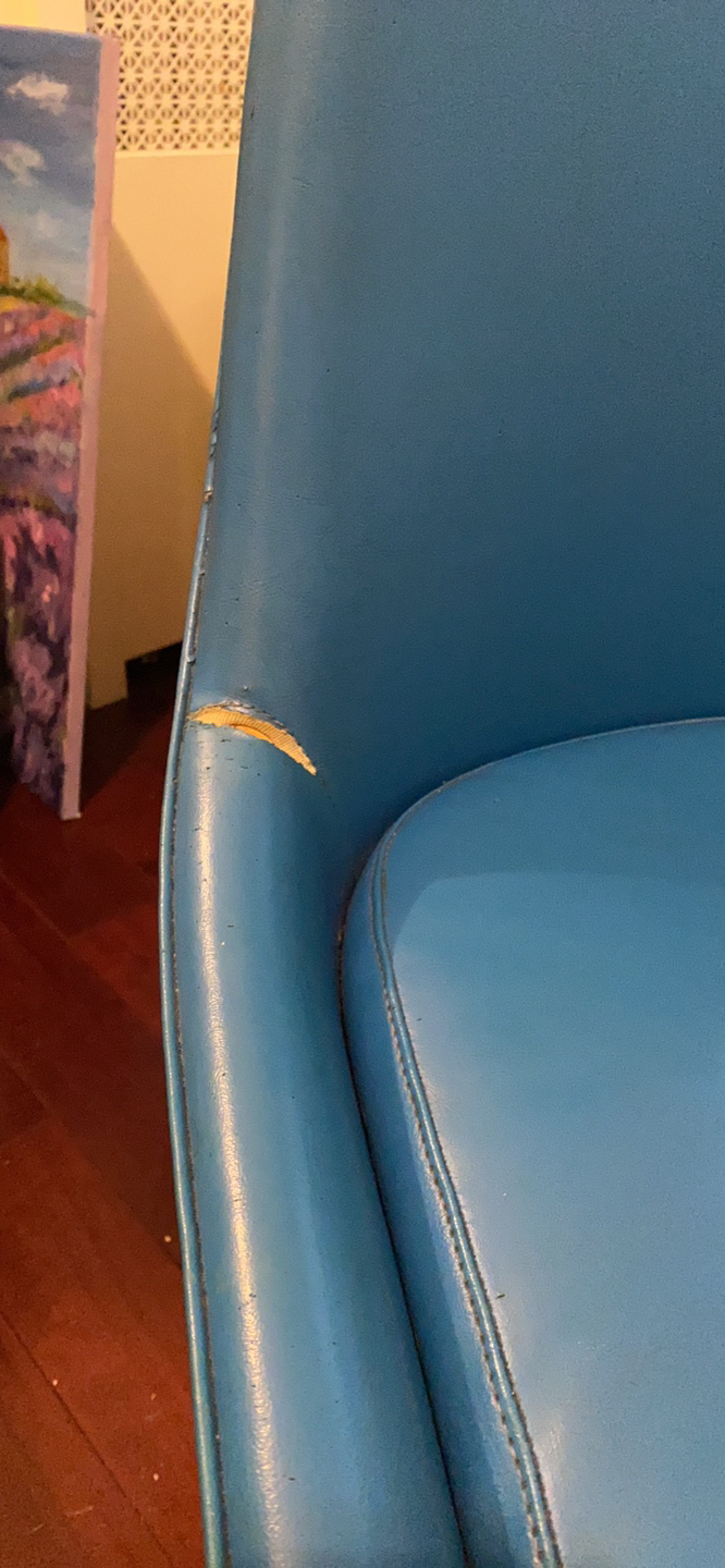 Retro Blue Accent Chair  - photo 5