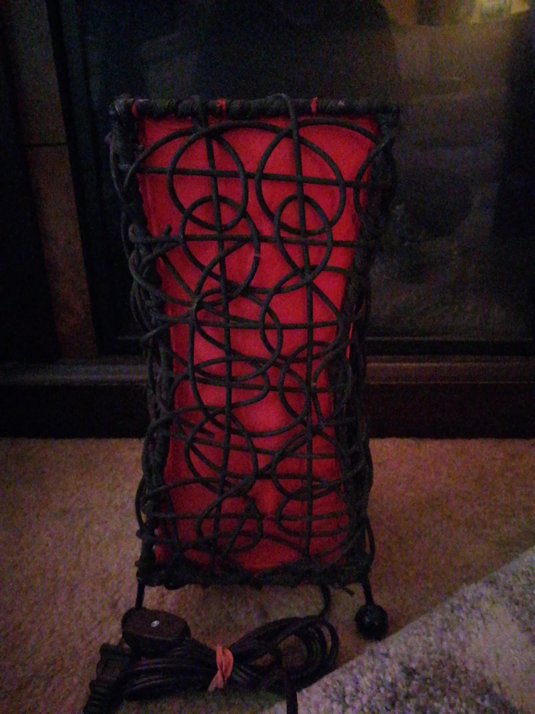 Beautiful Red and Black table Lamp