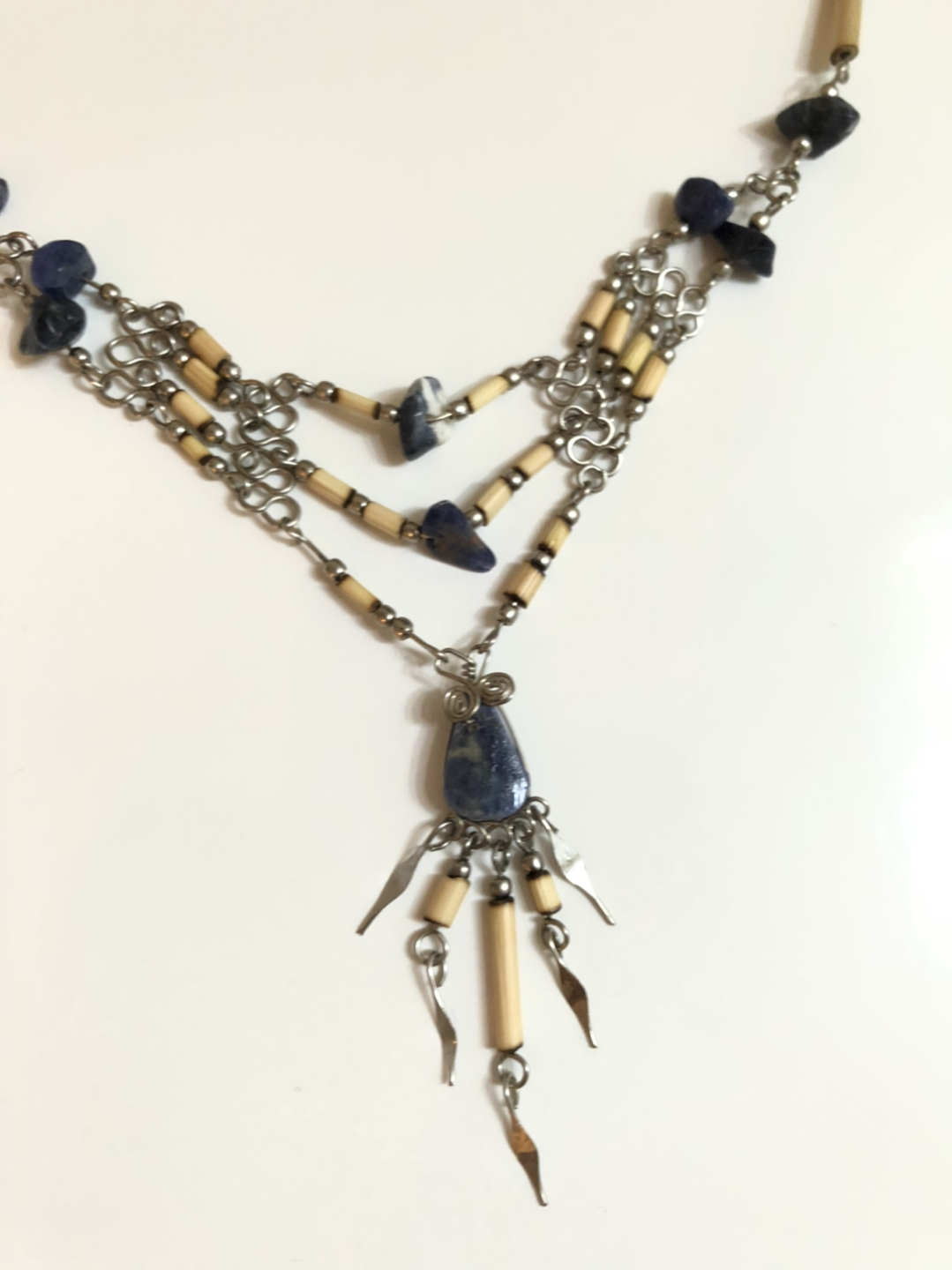 VINTAGE BEADED NECKLACE  - photo 2