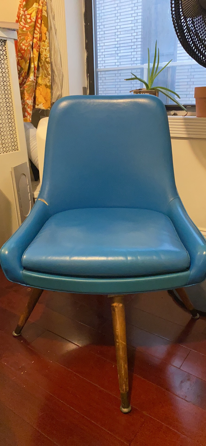Retro Blue Accent Chair  - photo 2