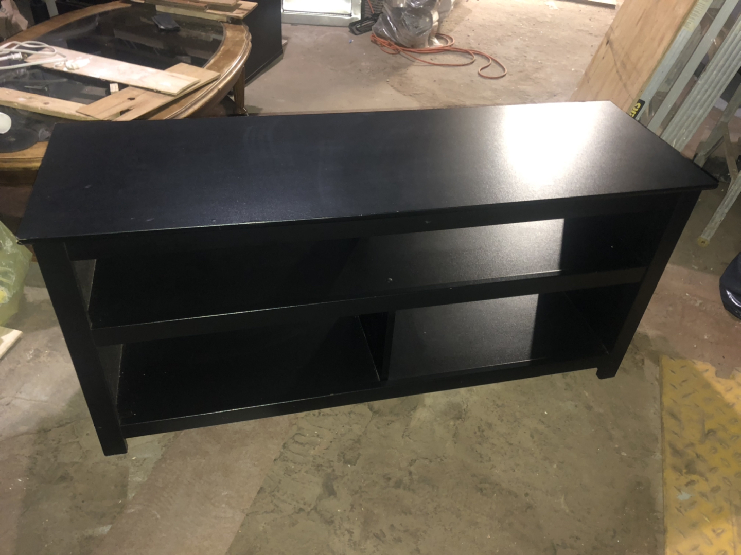 Simple and classic black tv stand