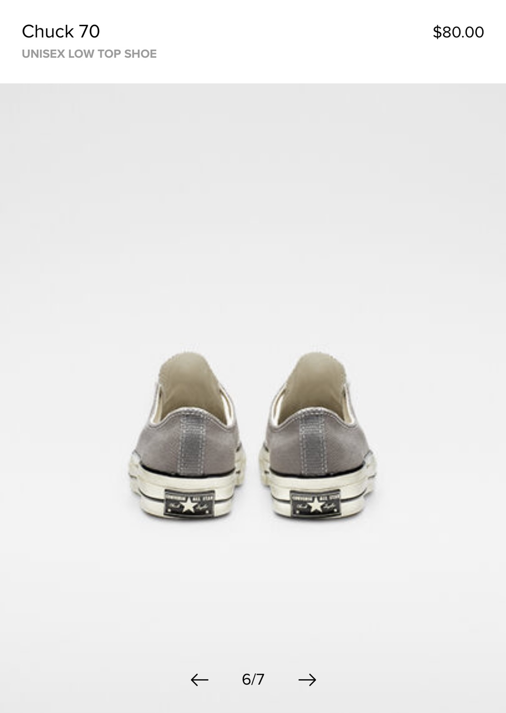 Converse chuck taylor 70 gray womens