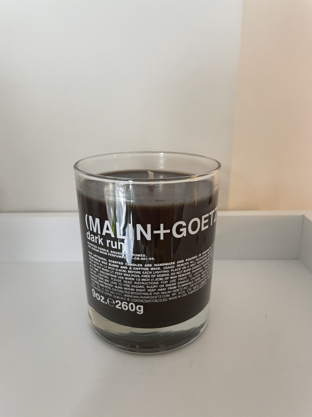 MALIN+GOETZ dark rum candle  thumbnail