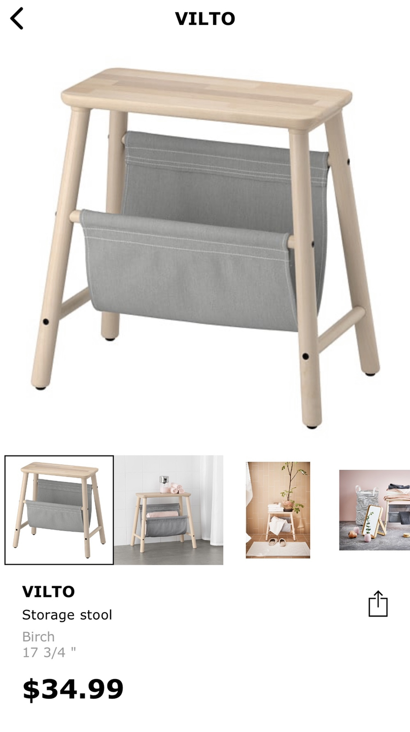 Ikea storage stool - photo 3