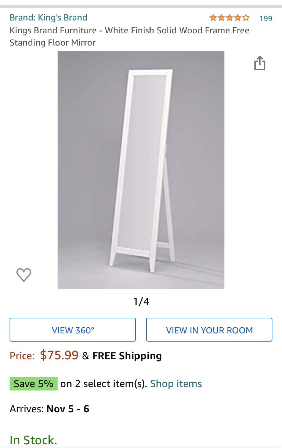 Floor mirror