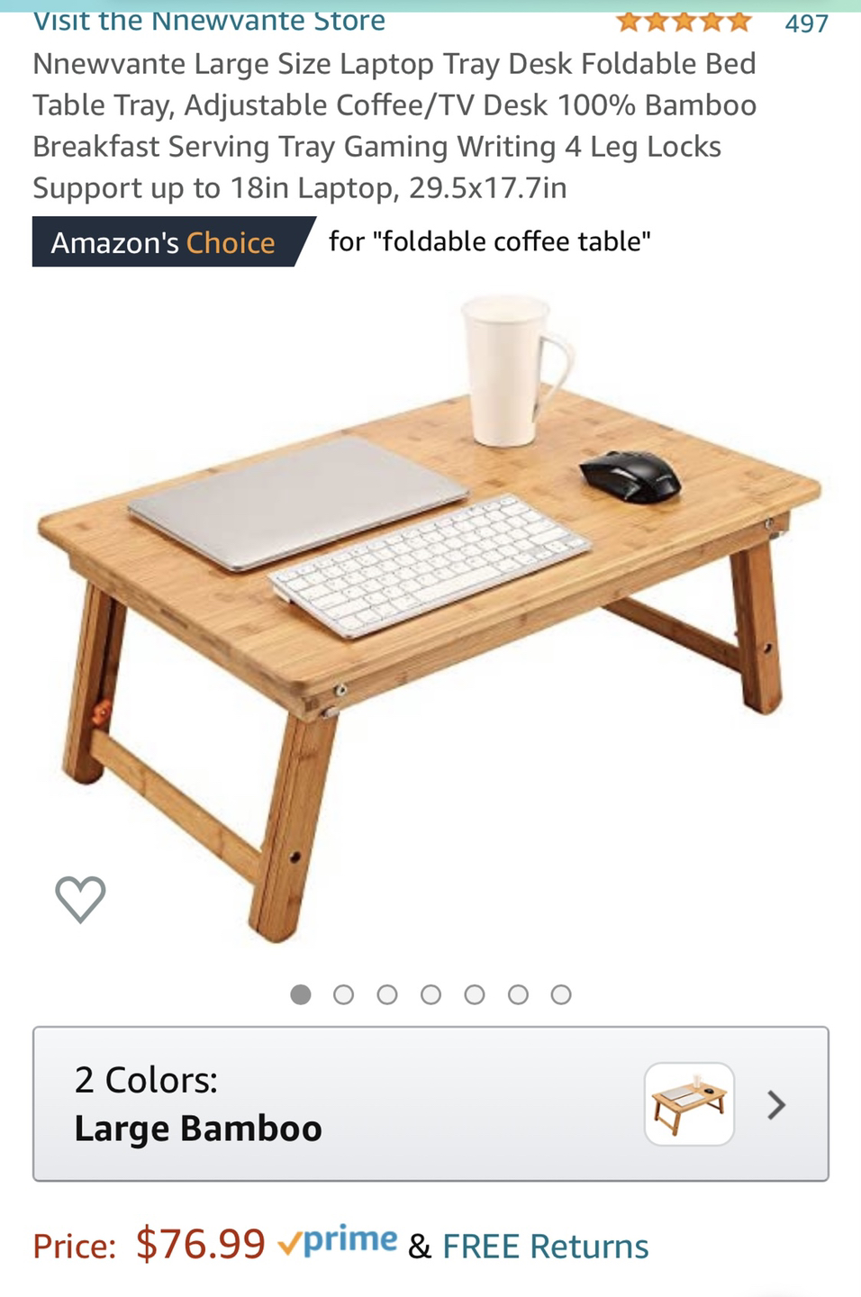 Foldable laptop tray - photo 2