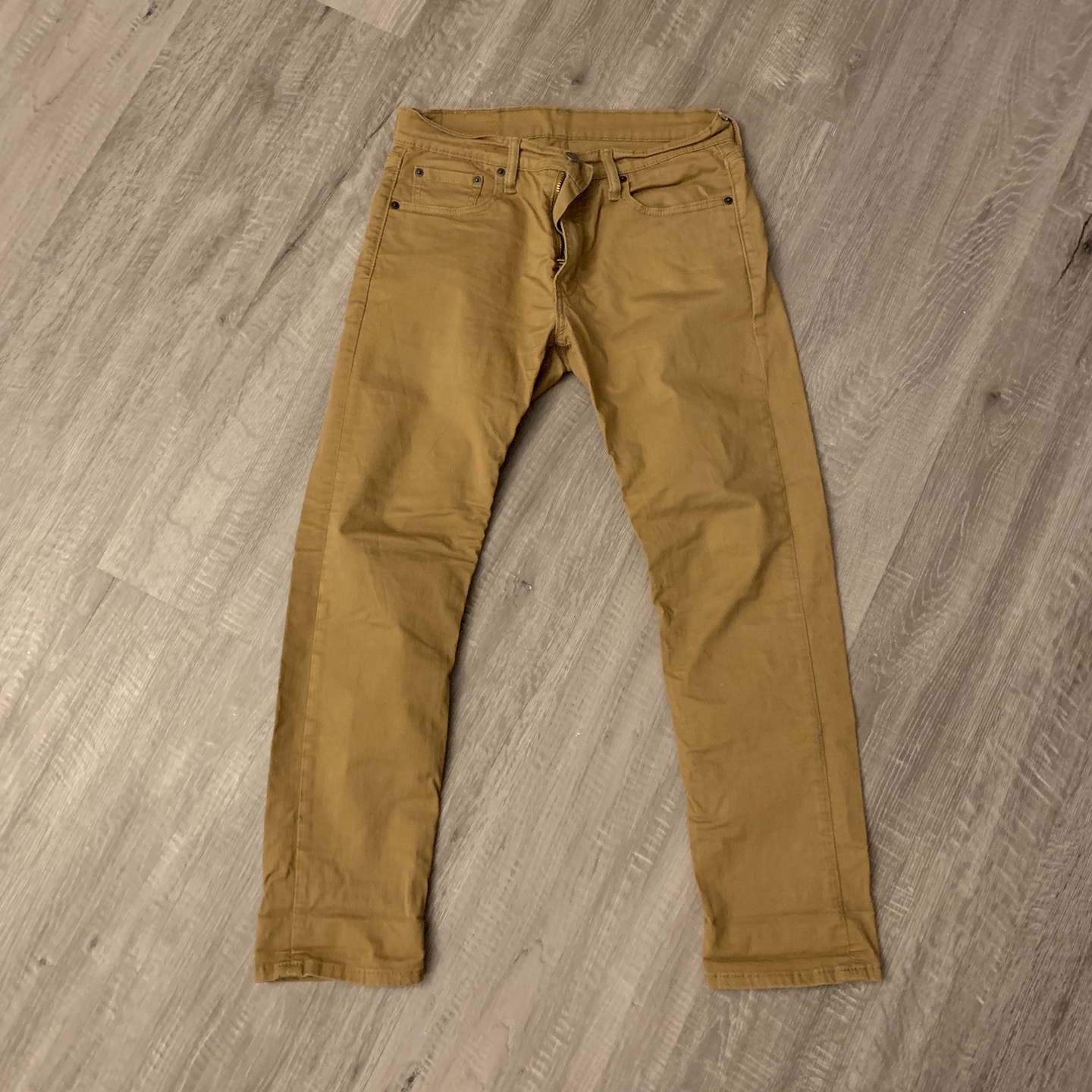 Levi’s 502 regular taper mustard pants W30L30 - photo 2