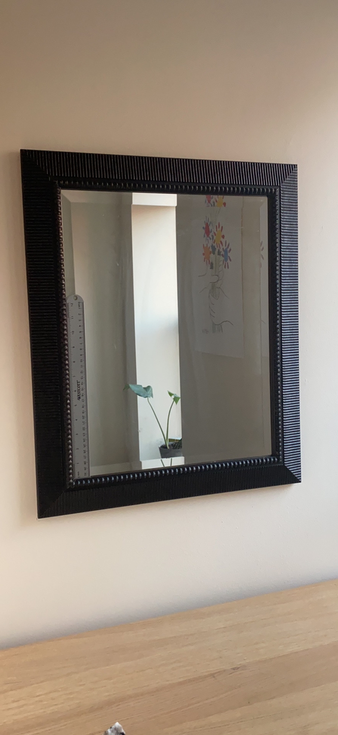 Mirror with black frame - photo 3