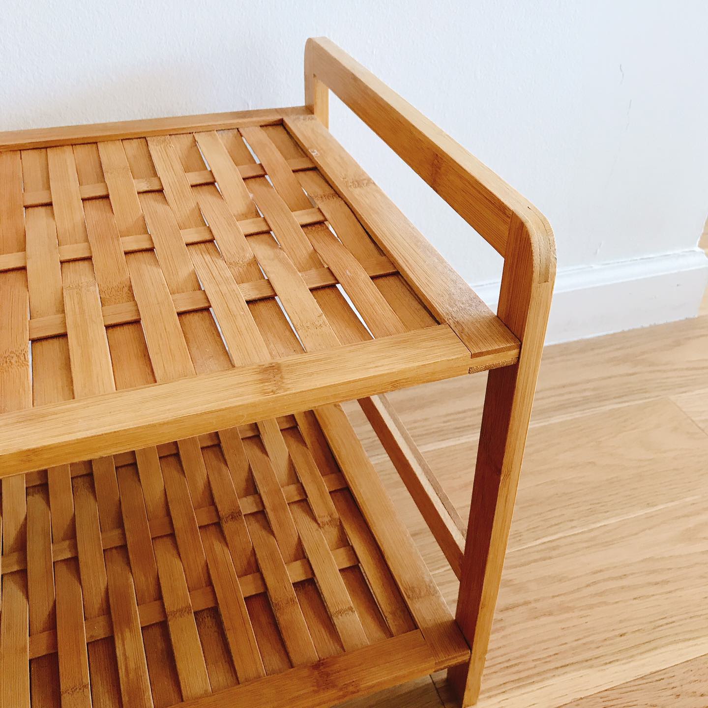 Bamboo 2-Tier Shoe Shelf - photo 3