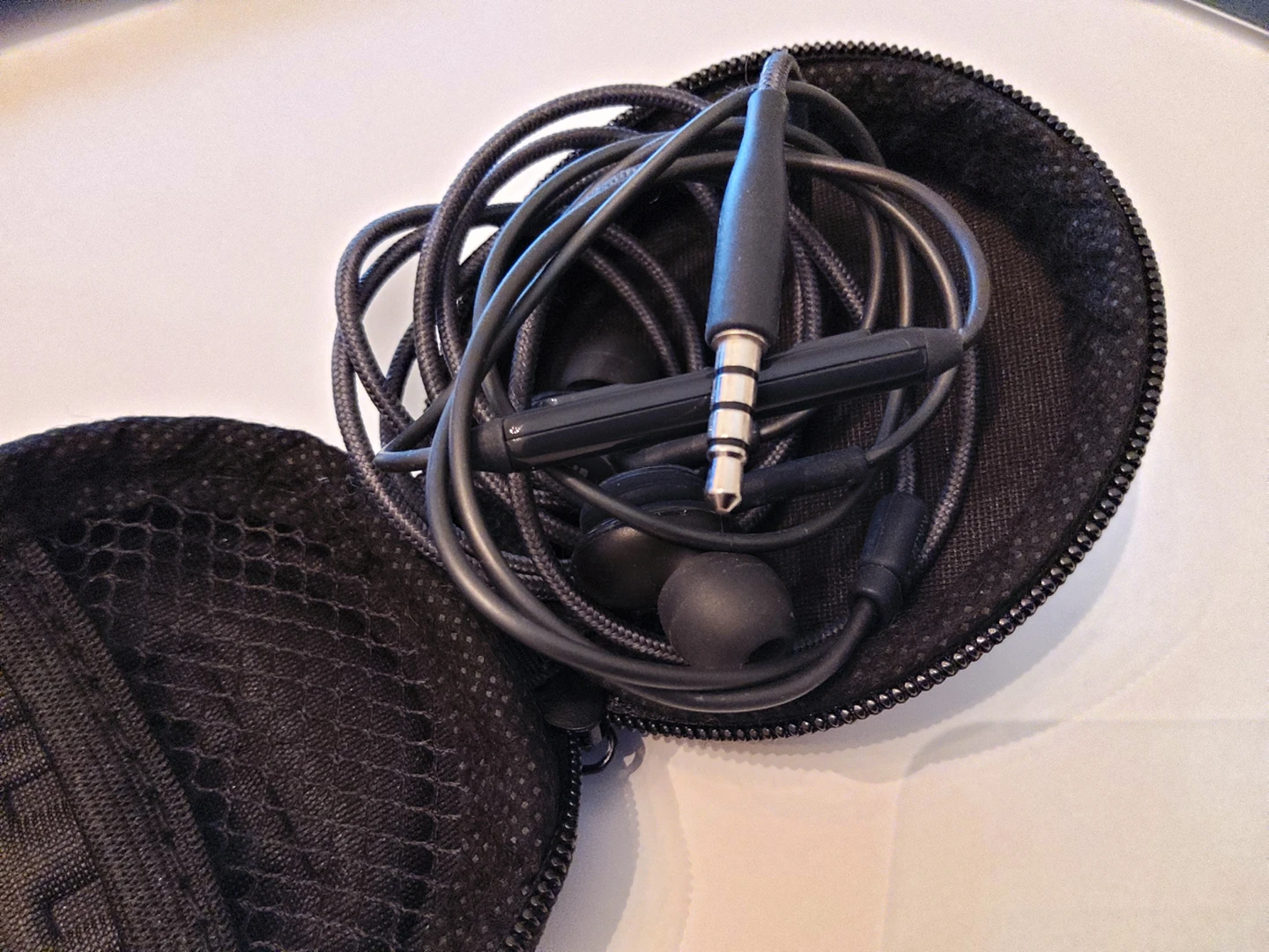 earphones with a case
