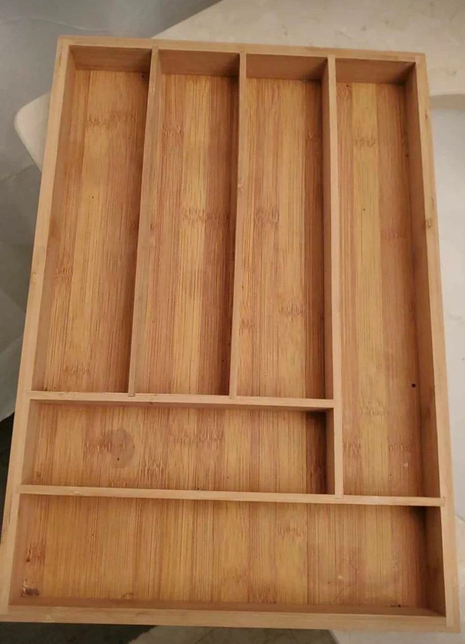 Bamboo Drawer Organizer for cutlery