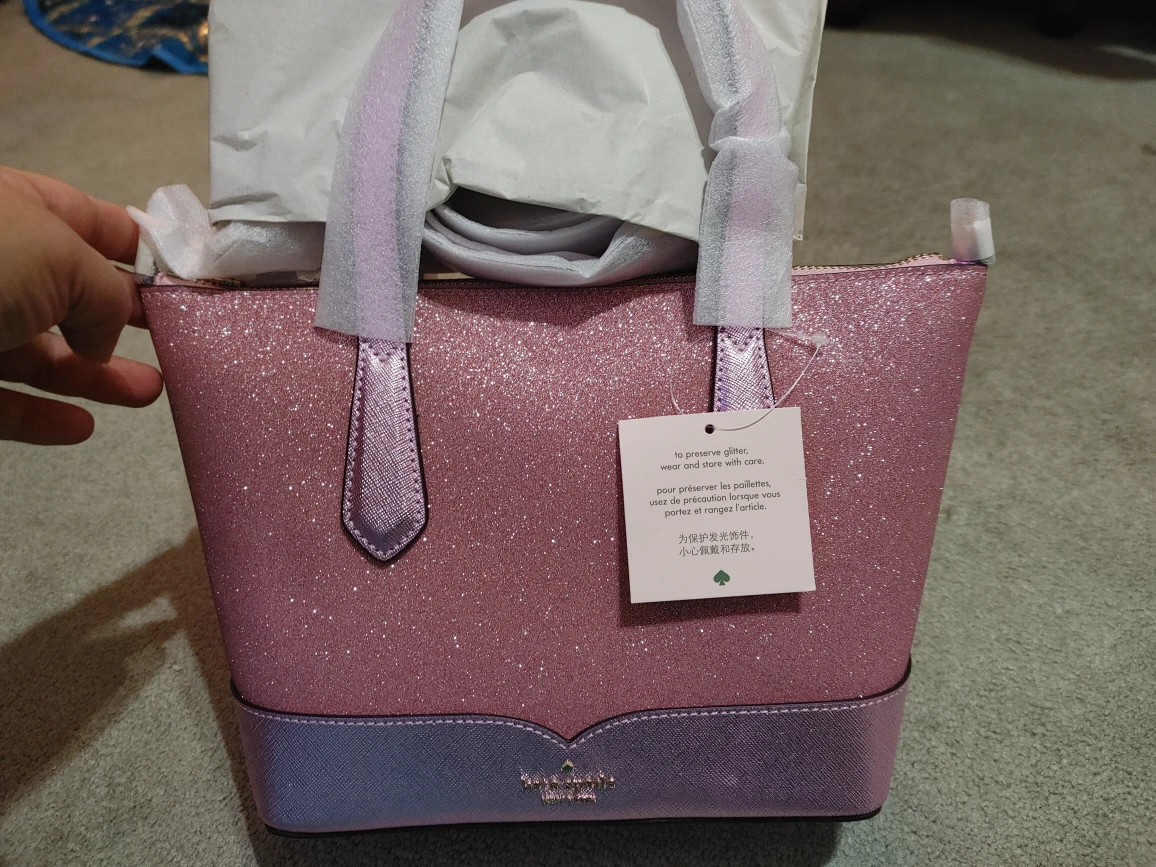 KateSpade lola glitter satchel