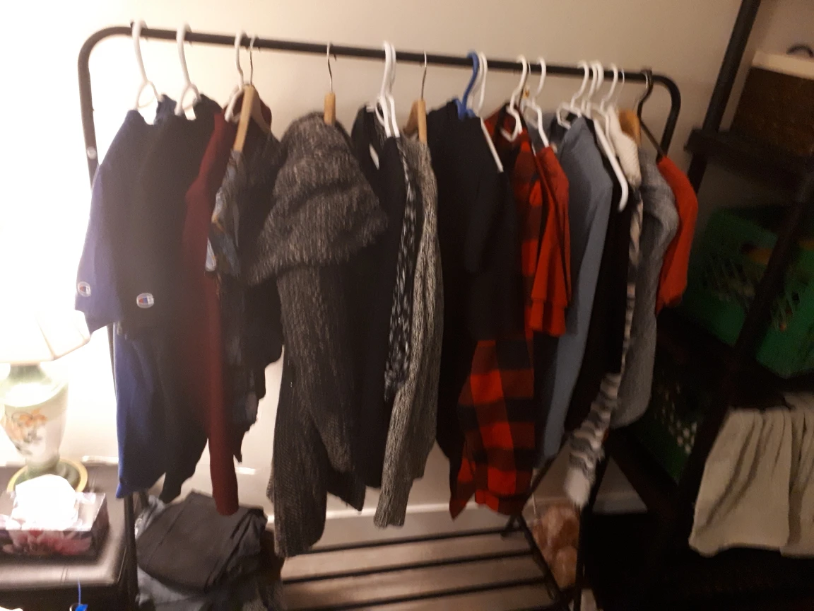 stationary metal clothing rack - photo 2