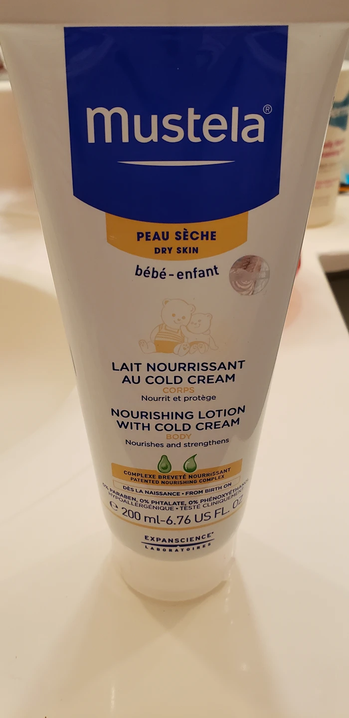 new mustela baby nourishing lotion