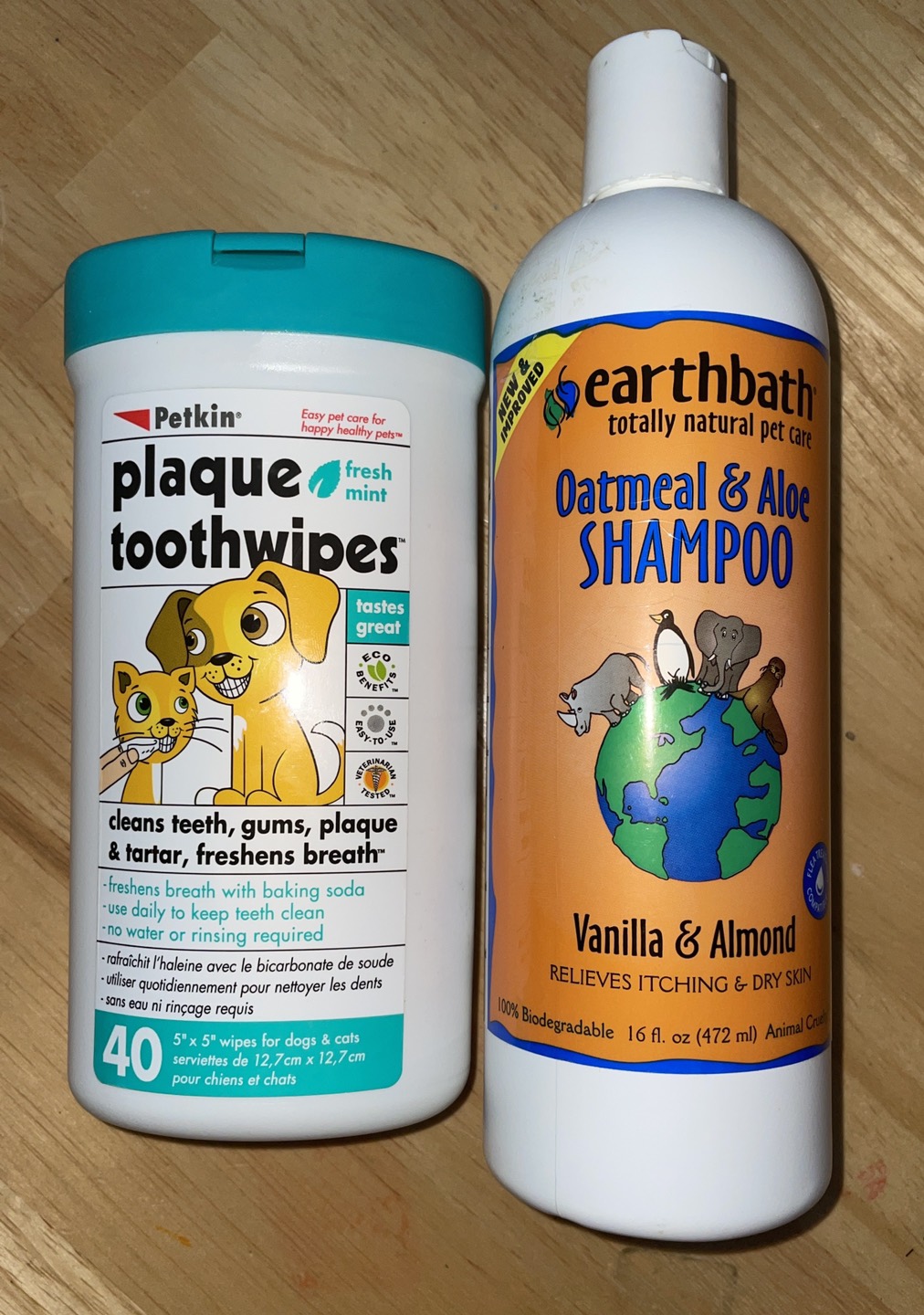 Pet Shampoo & Tooth Wipes