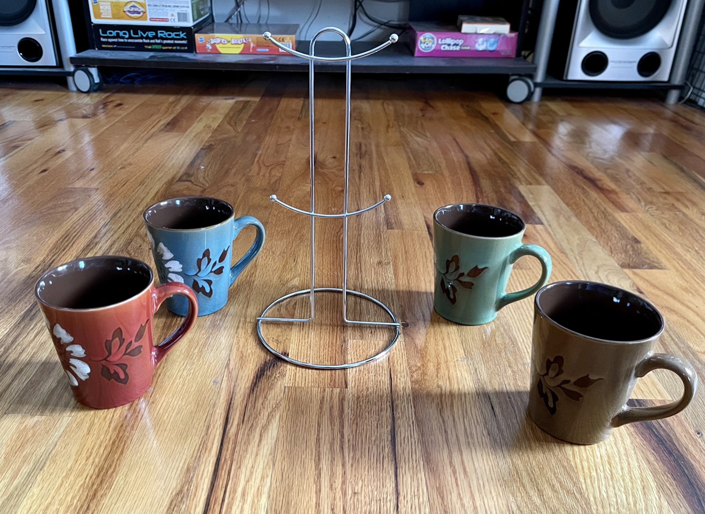 Set of 4 mugs with stand - photo 2