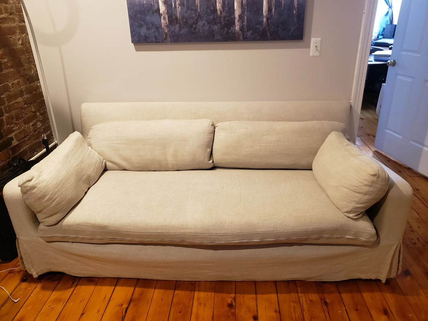 crate and barrel sofa
