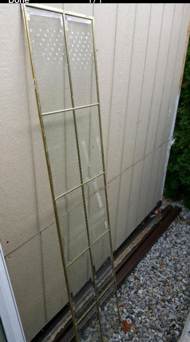 Glass door insert