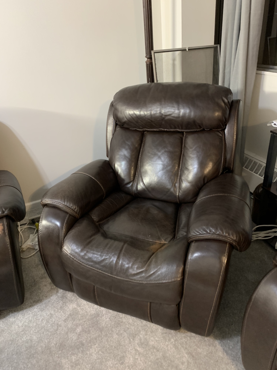 3 Leather Reclining Sofas