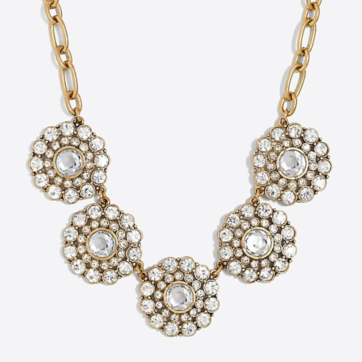 New J. Crew gold circle necklace. 