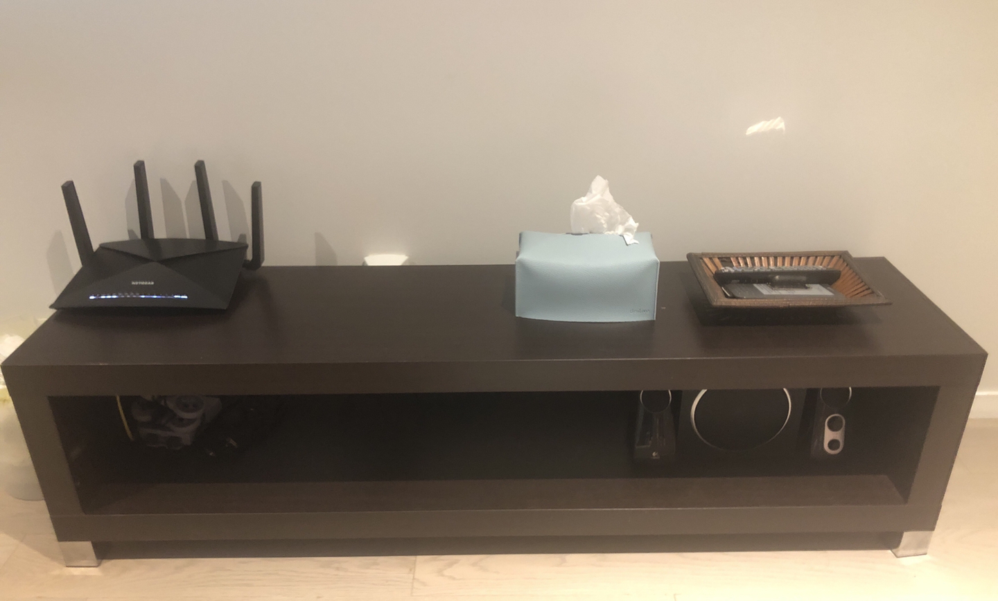 Wooden TV stand/ organizer