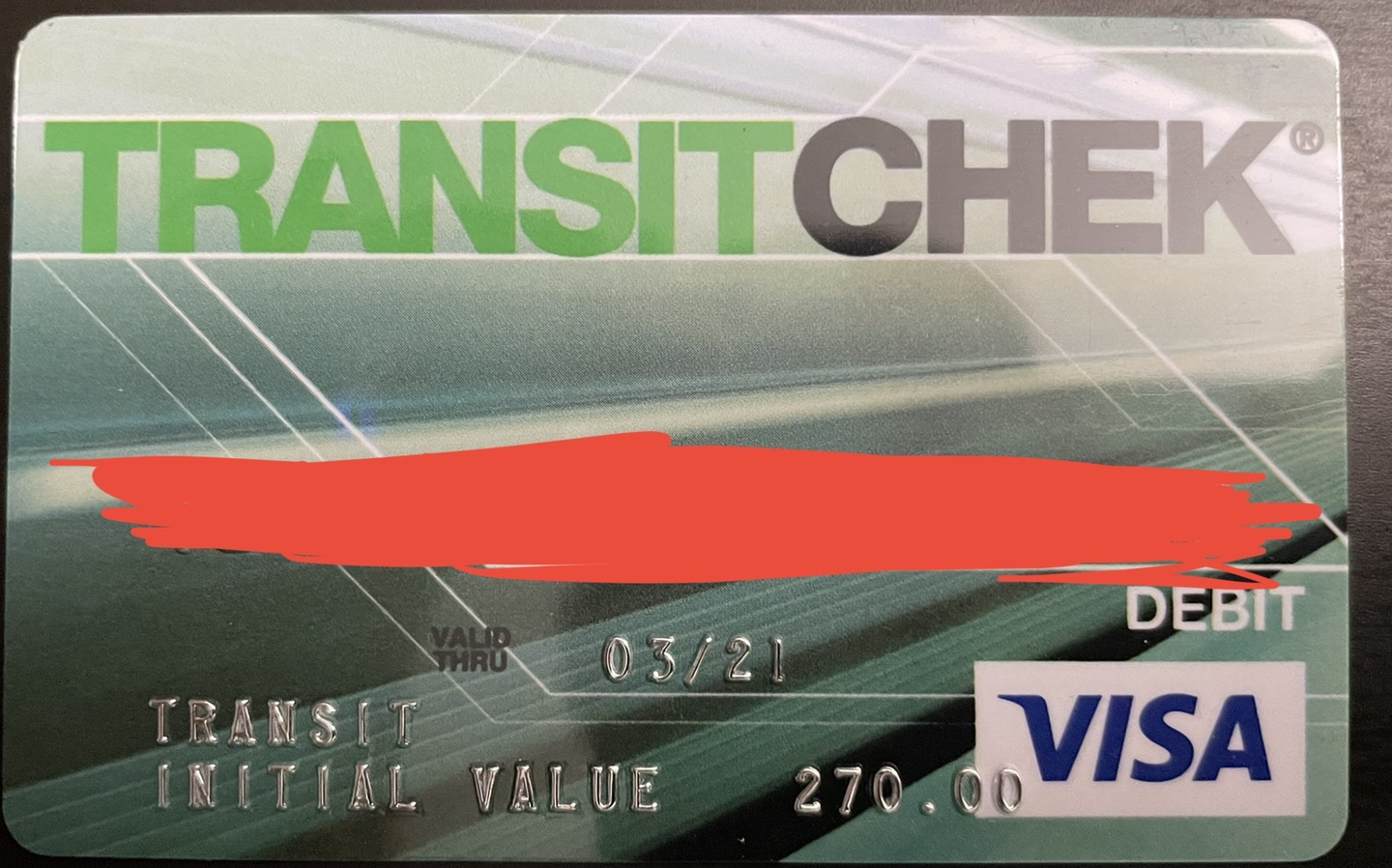 Transit check $270
