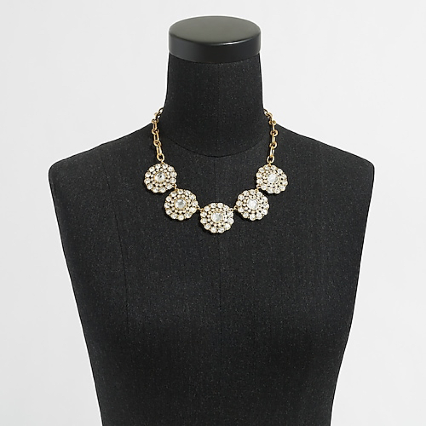 New J. Crew gold circle necklace.  - photo 2