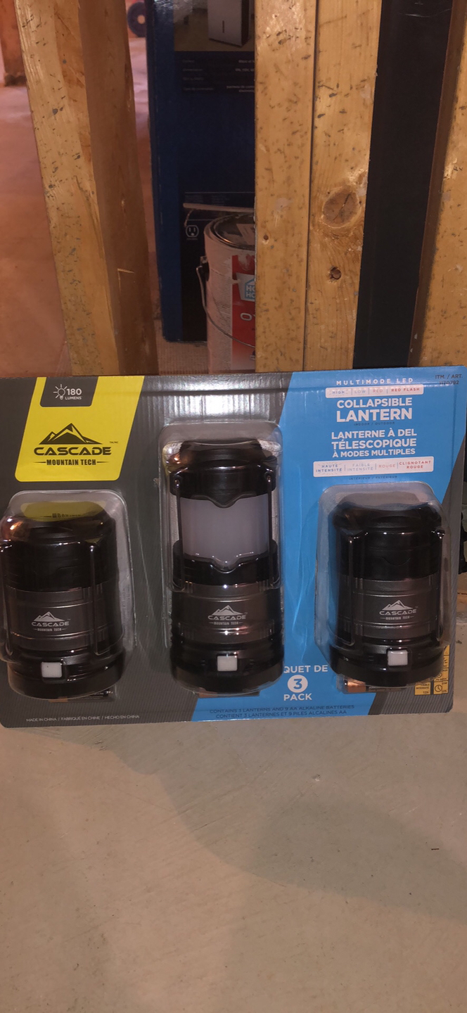 Cascade Mountain Tech Collapsible LED Lantern New