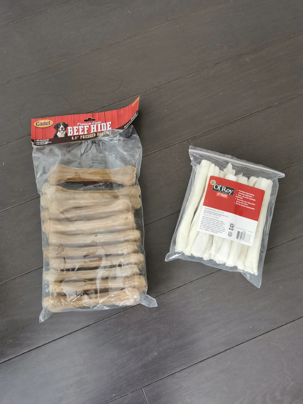 Dog treats - raw hide bones
