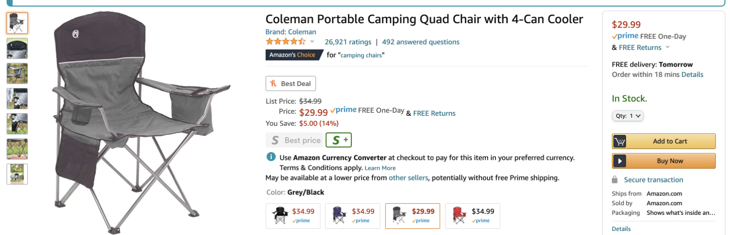 Portable camping chair - photo 2
