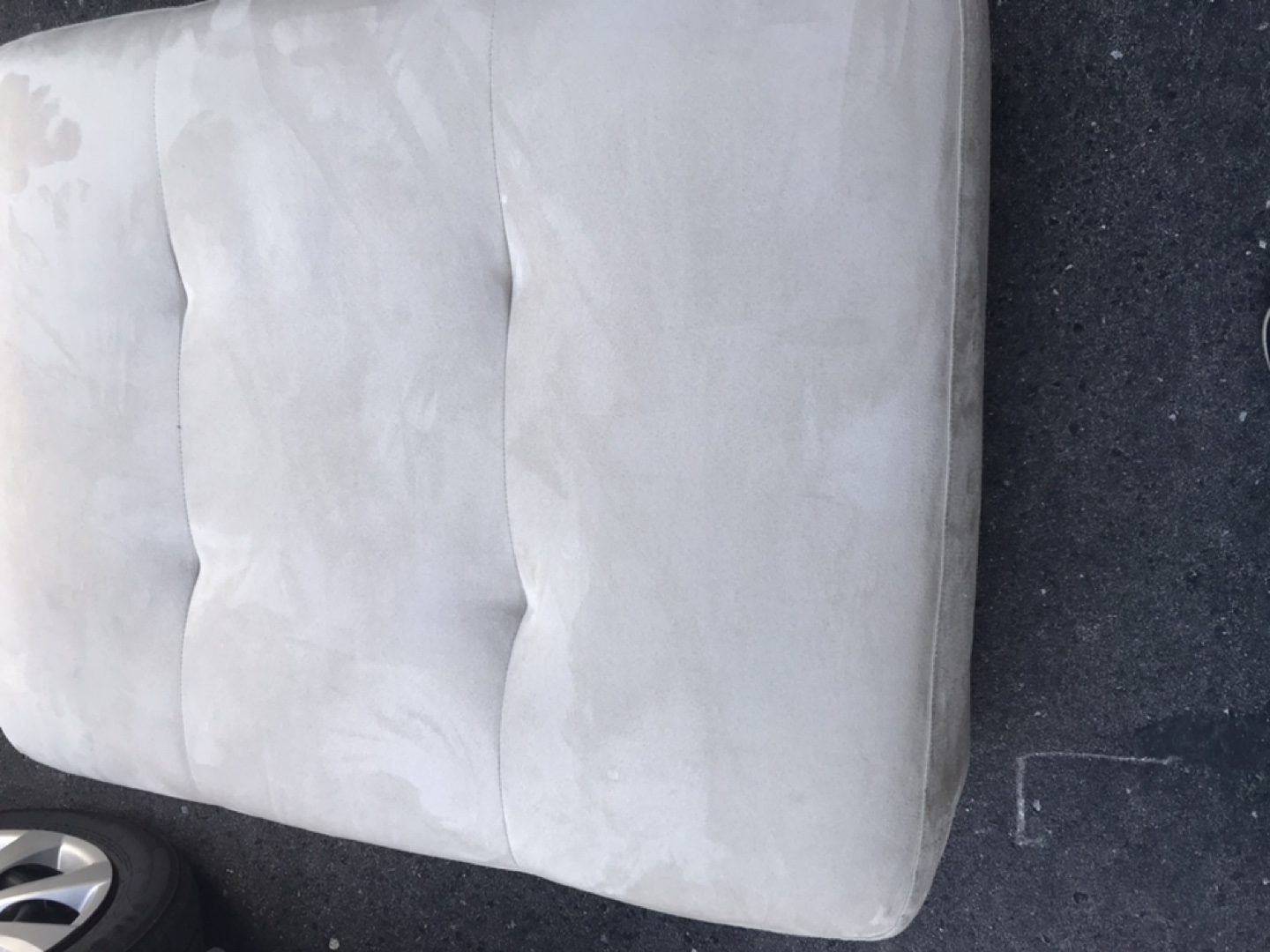 Great condition ottoman light brown  - photo 3