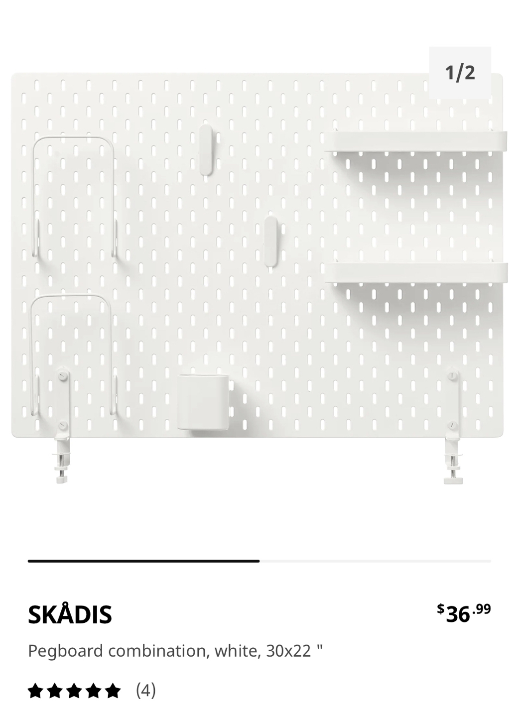 Ikea pegboard Skadis