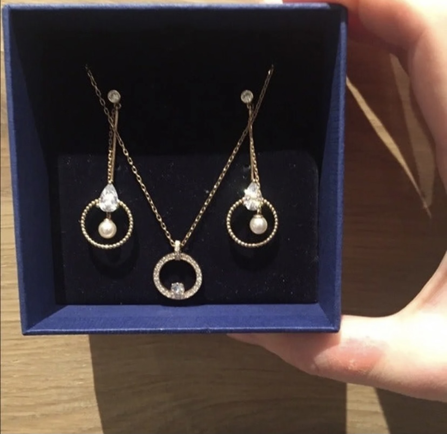 Swarovski Necklace and matching earrings