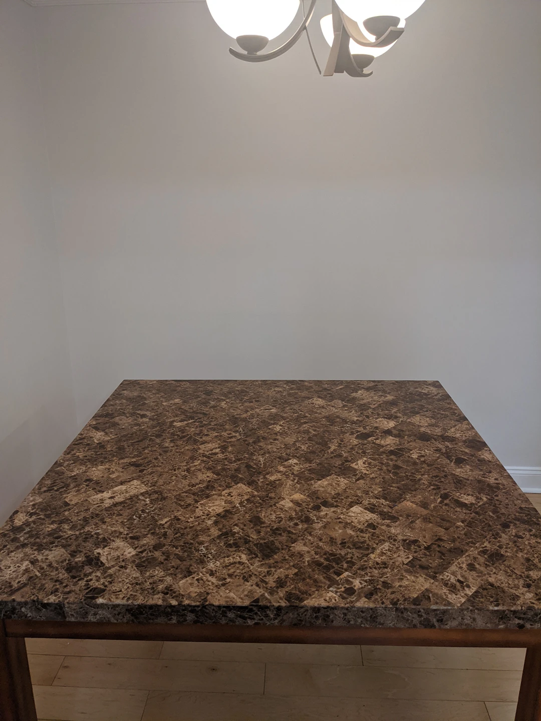 Stone top dining table