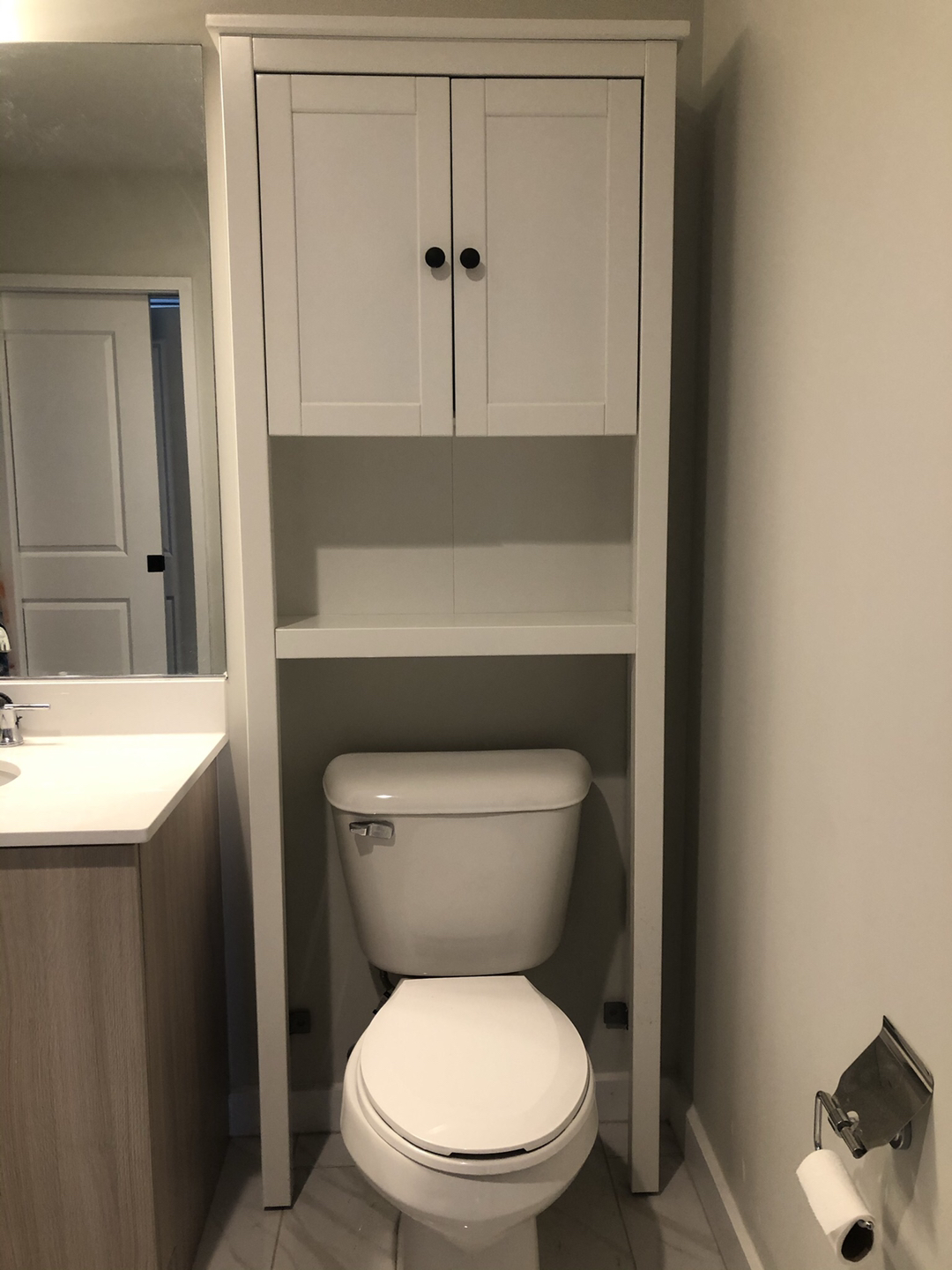 Over the toilet storage cabinet