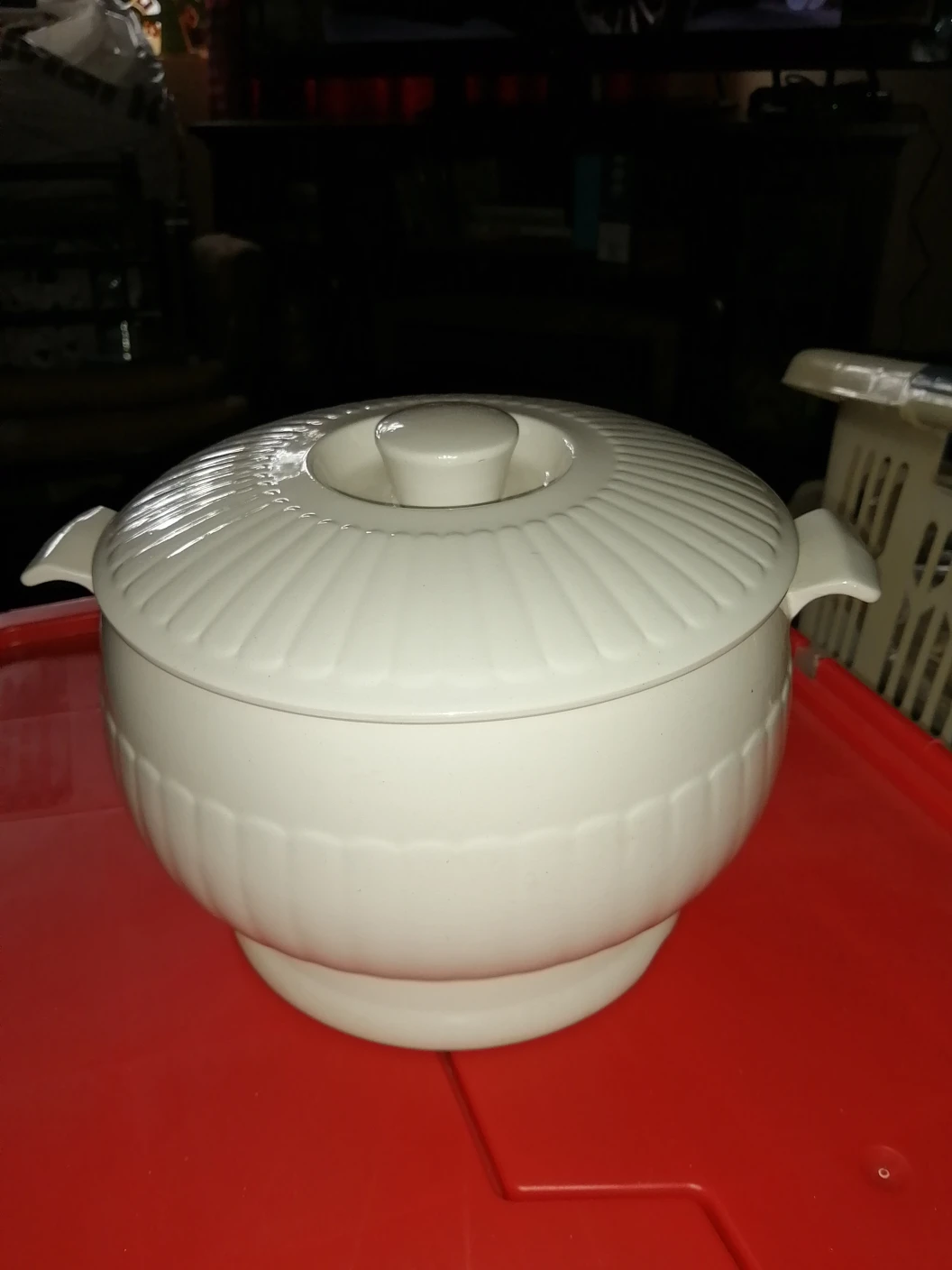 White Ceramic Soup Tureen thumbnail