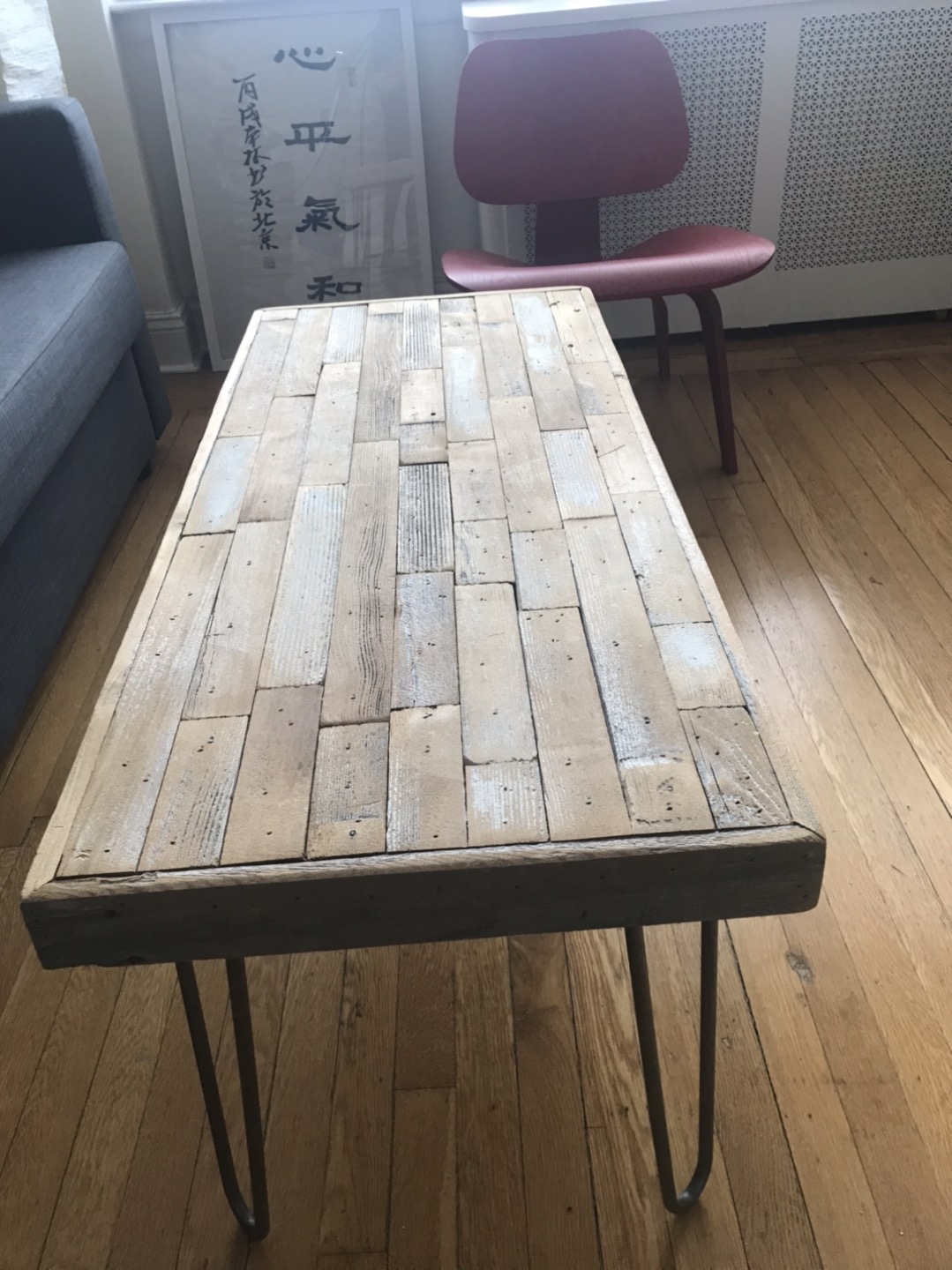 White accent bonded top coffee table - photo 2